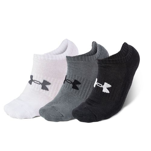 Meia Unissex Under Armour Cotton Invisivel - Pacote com 3 pares