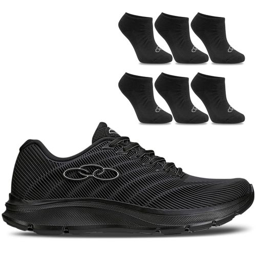 Kit 1 Tênis Olympikus Venum e 06 Pares de meia invisível