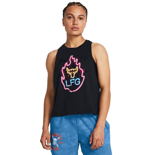 Regata de Treino Feminina Under Armour Project Rock Neon Flame