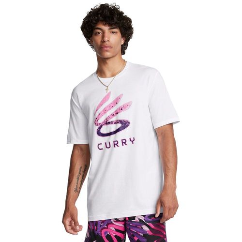 Camiseta de Basquete Masculina Under Armour Curry Logo Trend