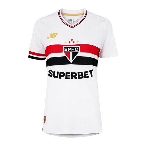 CAMISA NEW BALANCE SÃO PAULO F.C I 2025 FEMININA - TORCEDORA