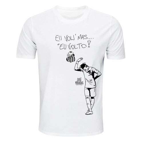 CAMISETA SPR SANTOS EU VOU MAS EU VOLTO MASCULINA