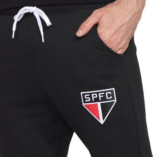 CALÇA DE MOLETOM RETRÔMANIA SÃO PAULO ESCUDO MASCULINA