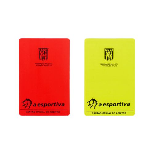 CARTÃO DE JUÍZ DE FUTSAL LANCE LIVRE